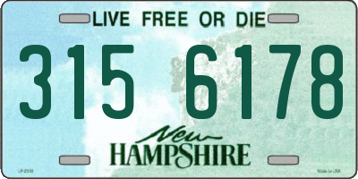 NH license plate 3156178