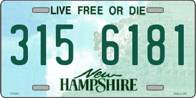 NH license plate 3156181