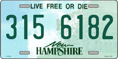 NH license plate 3156182