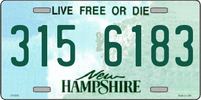 NH license plate 3156183