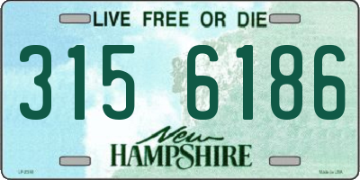 NH license plate 3156186
