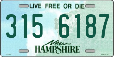 NH license plate 3156187