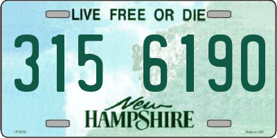 NH license plate 3156190