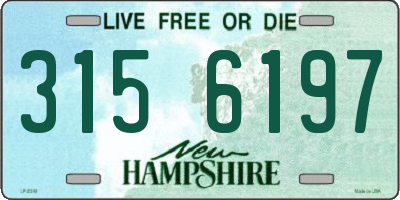 NH license plate 3156197