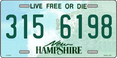 NH license plate 3156198