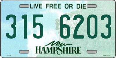NH license plate 3156203