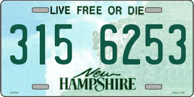 NH license plate 3156253