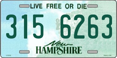 NH license plate 3156263