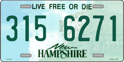 NH license plate 3156271