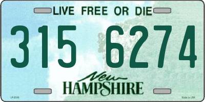 NH license plate 3156274