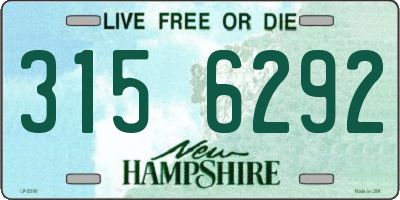 NH license plate 3156292