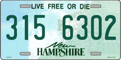 NH license plate 3156302