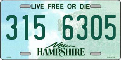 NH license plate 3156305