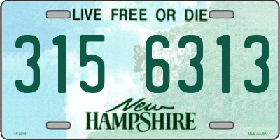 NH license plate 3156313