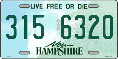 NH license plate 3156320