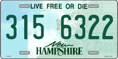 NH license plate 3156322
