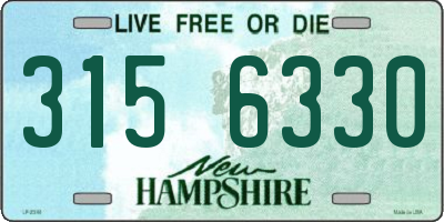 NH license plate 3156330