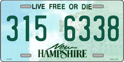 NH license plate 3156338