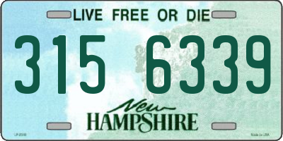 NH license plate 3156339