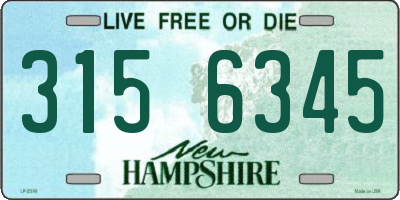 NH license plate 3156345