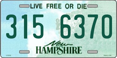 NH license plate 3156370