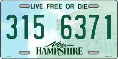 NH license plate 3156371
