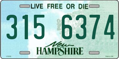 NH license plate 3156374
