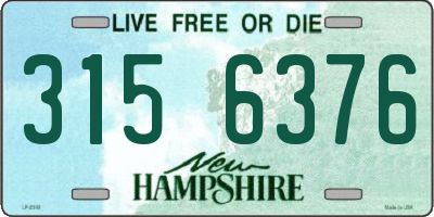 NH license plate 3156376