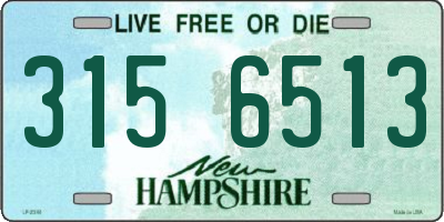 NH license plate 3156513