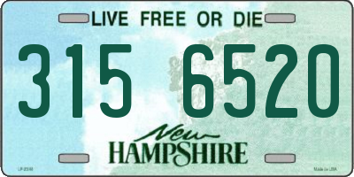 NH license plate 3156520