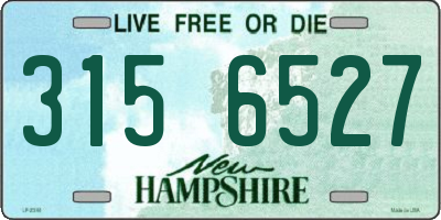 NH license plate 3156527