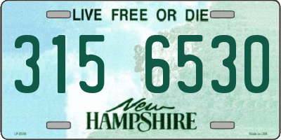 NH license plate 3156530