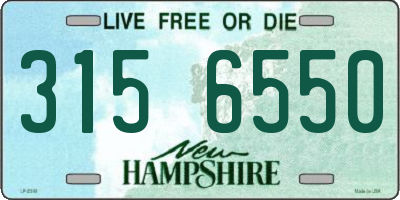 NH license plate 3156550