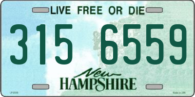 NH license plate 3156559