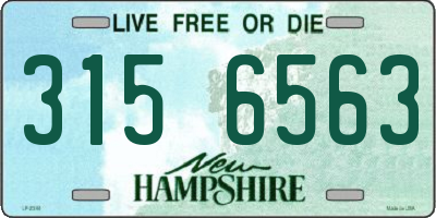 NH license plate 3156563