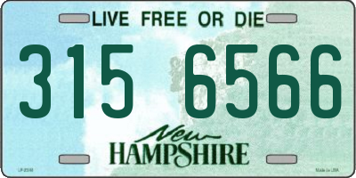 NH license plate 3156566