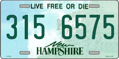 NH license plate 3156575