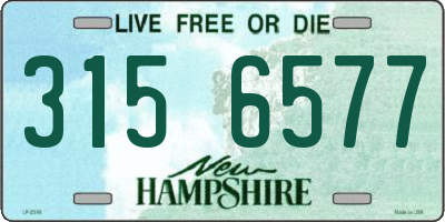 NH license plate 3156577
