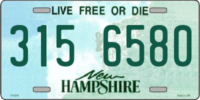 NH license plate 3156580