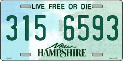 NH license plate 3156593
