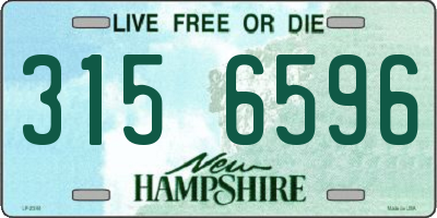 NH license plate 3156596