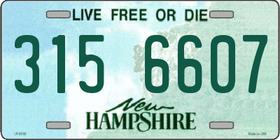 NH license plate 3156607
