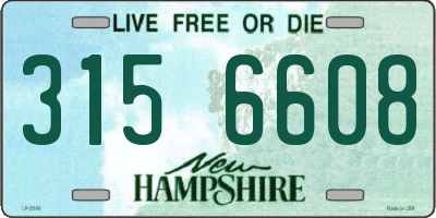 NH license plate 3156608