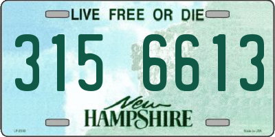 NH license plate 3156613