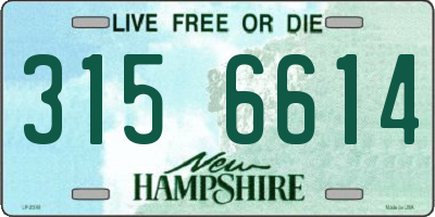 NH license plate 3156614
