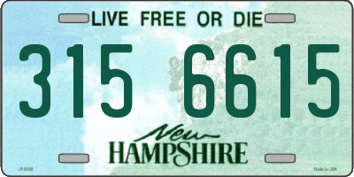 NH license plate 3156615