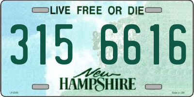 NH license plate 3156616