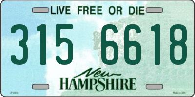 NH license plate 3156618