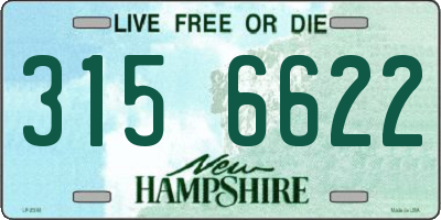 NH license plate 3156622