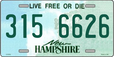 NH license plate 3156626
